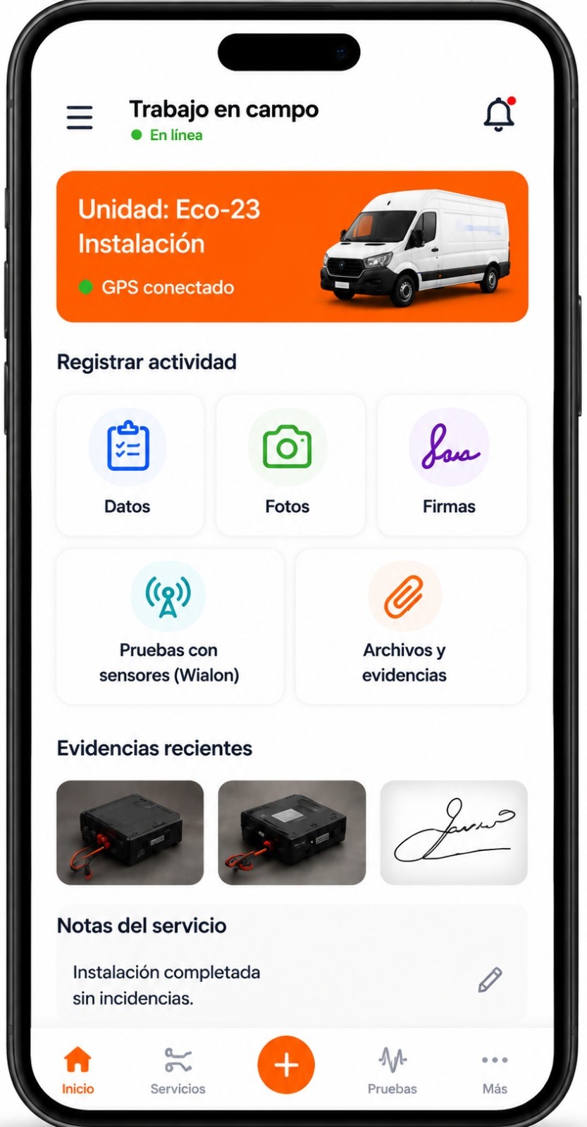 App para técnicos instaladores